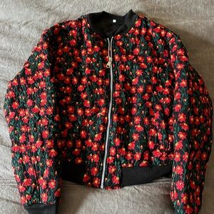 Floral Embroidered Women's Jacket
